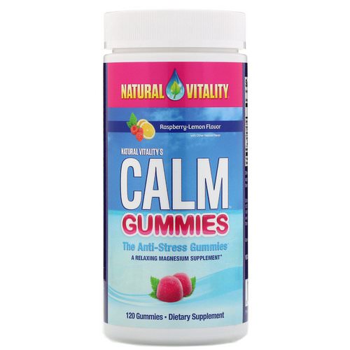 Natural Vitality, Calm Gummies, The Anti-Stress Gummies, Raspberry-Lemon Flavor, 120 Gummies فوائد