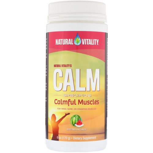 Natural Vitality, Calm Specifics, Calmful Muscles, Watermelon Flavor, 6 oz (170 g) فوائد