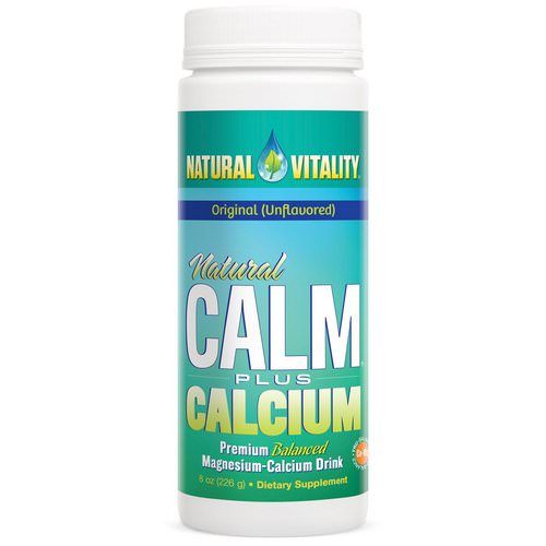 Natural Vitality, Natural Calm Plus Calcium, Original (Unflavored), 8 oz (226 g) فوائد