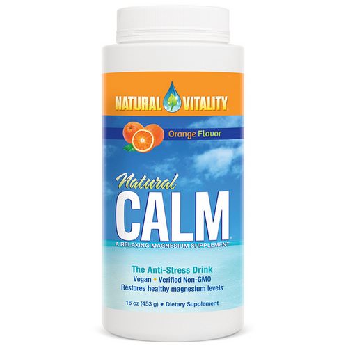 Natural Vitality, Natural Calm, The Anti-Stress Drink, Organic Orange Flavor, 16 oz (453 g) فوائد