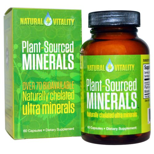 Natural Vitality, Plant-Sourced Minerals, 60 Capsules فوائد