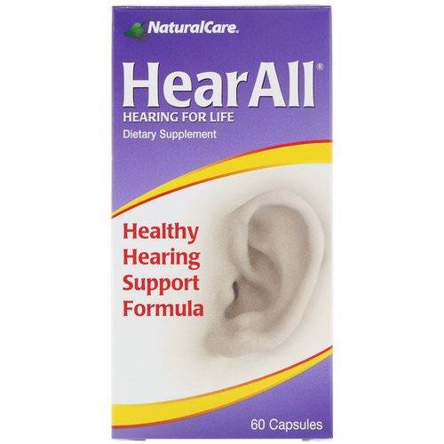 NaturalCare, HearAll, Healthy Hearing Support Formula, 60 Capsules فوائد