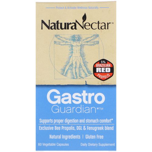 NaturaNectar, Gastro Guardian, 60 Vegetable Capsules فوائد