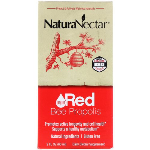 NaturaNectar, Liquid Red Bee Propolis, 2 fl oz (60 ml) فوائد