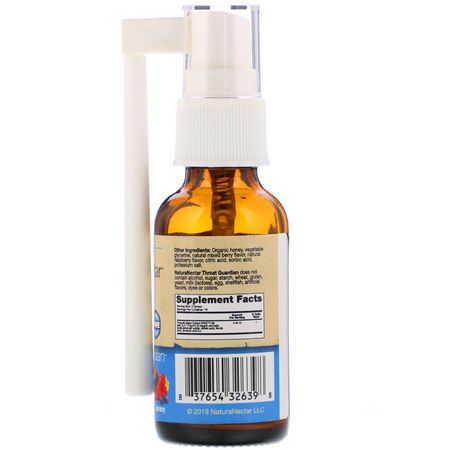 NaturaNectar, Throat Guardian Spray, Bee Berry, 10 ml:أنفلونزا, Cough