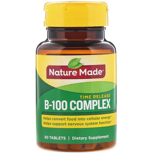 Nature Made, B-100 Complex, Time Release, 60 Tablets فوائد