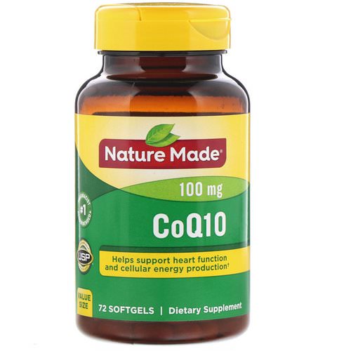 Nature Made, CoQ10, 100 mg, 72 Softgels فوائد