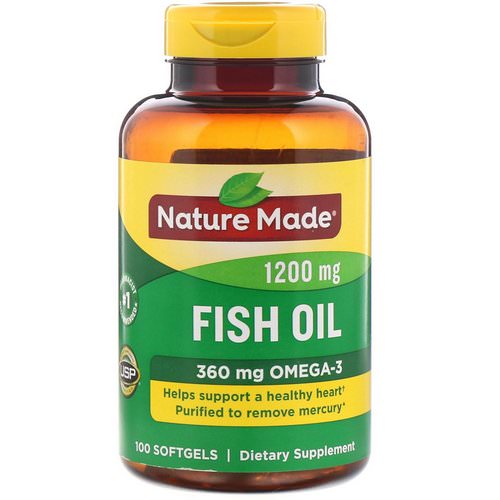 Nature Made, Fish Oil, 1200 mg, 100 Softgels فوائد