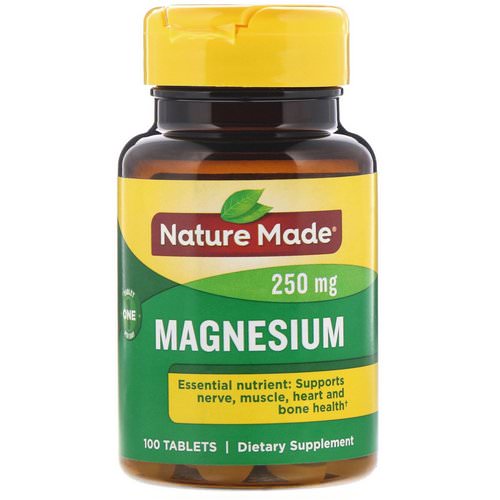 Nature Made, Magnesium, 250 mg, 100 Tablets فوائد