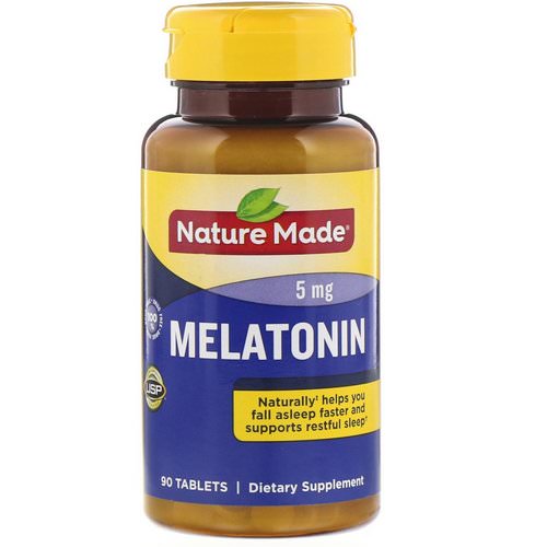 Nature Made, Melatonin, 5 mg, 90 Tablets فوائد