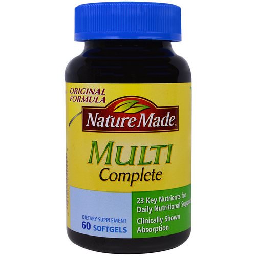 Nature Made, Multi Complete, 60 Softgels فوائد