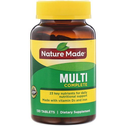 Nature Made, Multi Complete, 130 Tablets فوائد