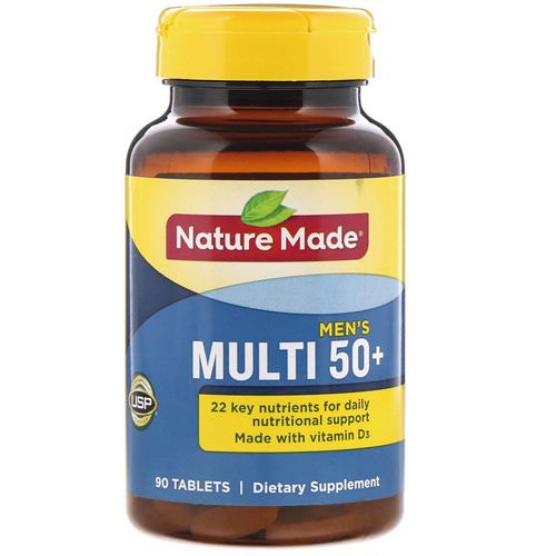Nature Made, Men's Multi 50+, 90 Tablets فوائد