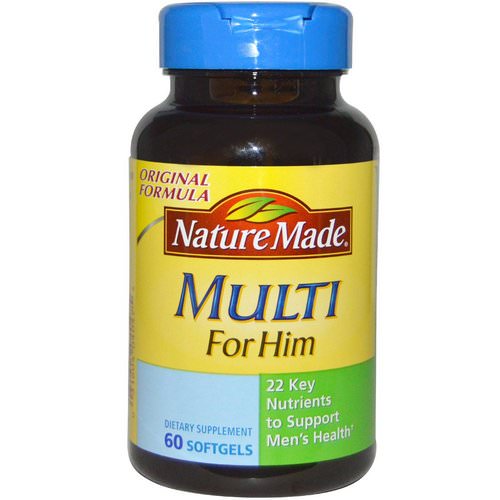 Nature Made, Multi For Him, 60 Softgels فوائد
