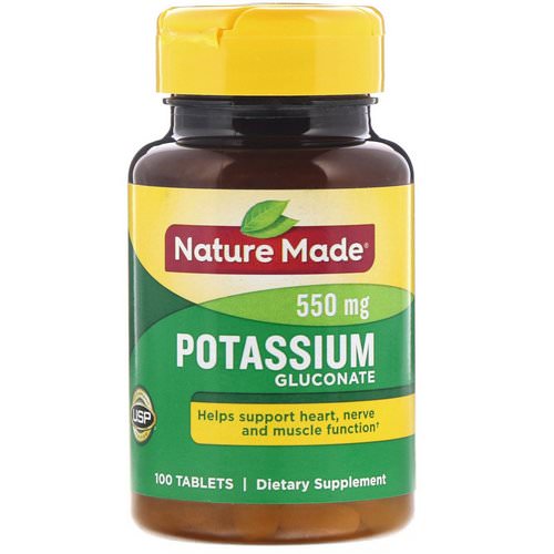 Nature Made, Potassium Gluconate, 550 mg, 100 Tablets فوائد