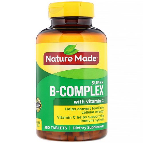 Nature Made, Super-B Complex with Vitamin C, 360 Tablets فوائد
