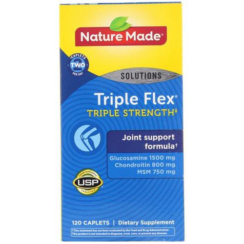 Nature Made, Triple Flex, Triple Strength, 120 Caplets فوائد