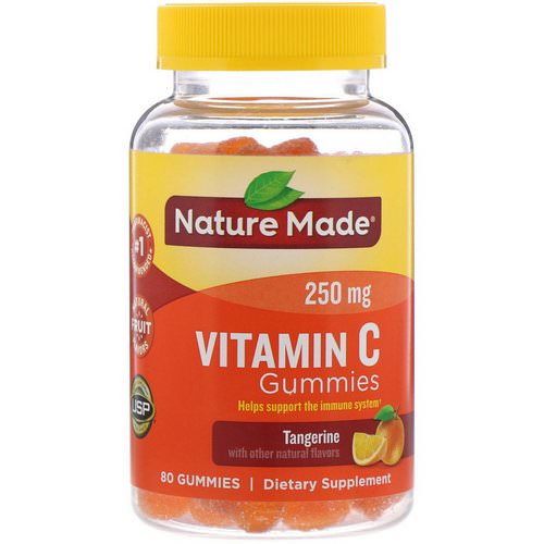 Nature Made, Vitamin C Gummies, Tangerine, 250 mg, 80 Gummies فوائد