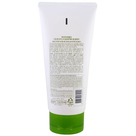 Nature Republic, Aloe Vera, Soothing & Moisture Aloe Vera Foam Cleanser, 5.07 fl oz (150 ml):منظفات, غس,ل لل,جه