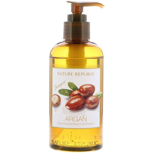 Nature Republic, Argan Essential Deep Care Shampoo, 10.13 fl oz (300 ml) فوائد