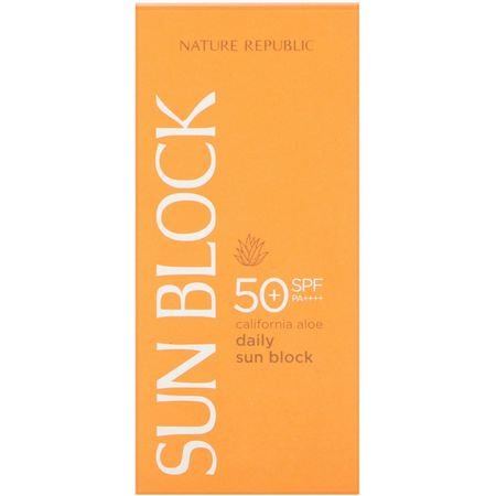 Nature Republic, Daily Sun Block, California Aloe, SPF 50+ PA++++, 1.92 fl oz (57 ml):K-جمال