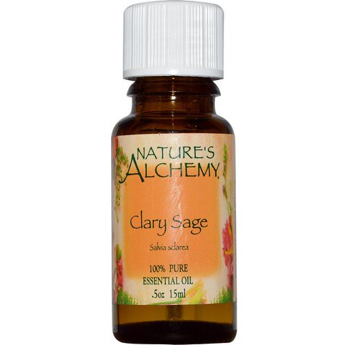 Nature's Alchemy, Clary Sage, Essential Oil, .5 oz (15 ml) فوائد