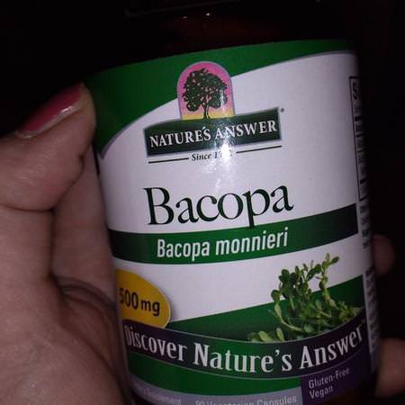 Nature's Answer Bacopa - Bacopa, Adaptogens, المعالجة المثلية, الأعشاب