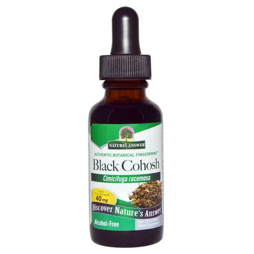 Nature's Answer, Black Cohosh, Alcohol-Free, 40 mg, 1 fl oz (30 ml) فوائد