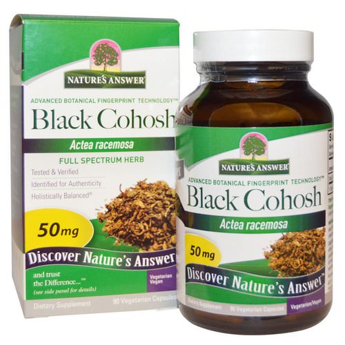 Nature's Answer, Black Cohosh, Full Spectrum Herb, 50 mg, 90 Vegetarian Capsules فوائد