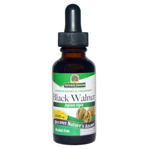 Nature's Answer, Black Walnut, Alcohol-Free, 2000 mg, 1 fl oz (30 ml) فوائد
