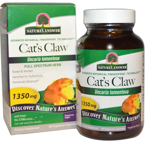 Nature's Answer, Cat's Claw, 1350 mg, 90 Vegetarian Capsules فوائد