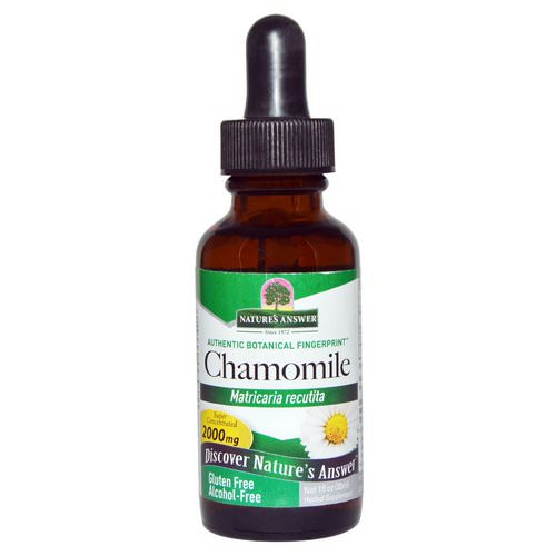 Nature's Answer, Chamomile, Alcohol-Free, 1 fl oz (30 ml) فوائد