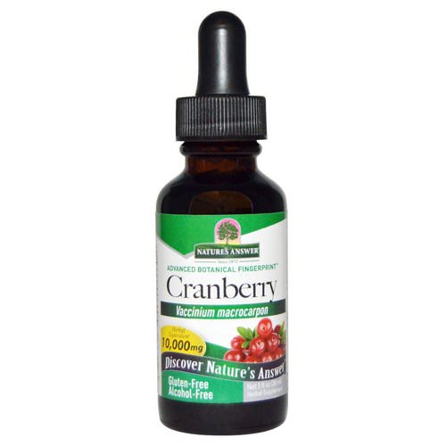 Nature's Answer, Cranberry, Alcohol-Free, 10,000 mg, 1 fl oz (30 ml) فوائد