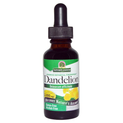 Nature's Answer, Dandelion, Alcohol Free, 2,000 mg, 1 fl oz (30 ml) فوائد