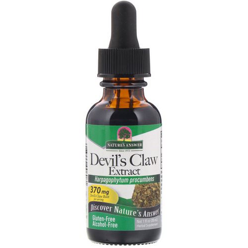 Nature's Answer, Devil's Claw Extract, Alcohol-Free, 1 fl oz (30 ml) فوائد