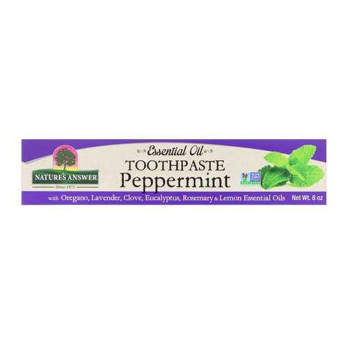 Nature's Answer, Essential Oil Toothpaste, Peppermint, 8 oz فوائد