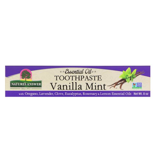 Nature's Answer, Essential Oil Toothpaste, Vanilla Mint, 8 oz فوائد