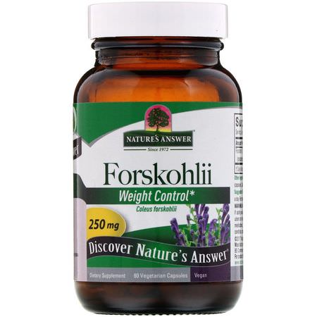 Nature's Answer Forskolin Forskohlii - Forskolin Forskohlii, ال,زن, النظام الغذائي, المكملات الغذائية