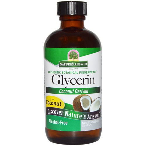 Nature's Answer, Glycerin, Alcohol-Free, 4 fl oz (120 ml) فوائد