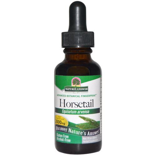 Nature's Answer, Horsetail, Alcohol-Free, 2000 mg, 1 fl oz (30 ml) فوائد