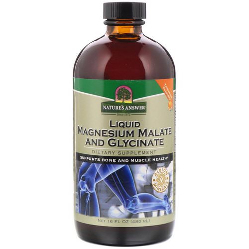 Nature's Answer, Liquid Magnesium Malate and Glycinate, Tangerine Flavor, 16 fl oz (480 ml) فوائد