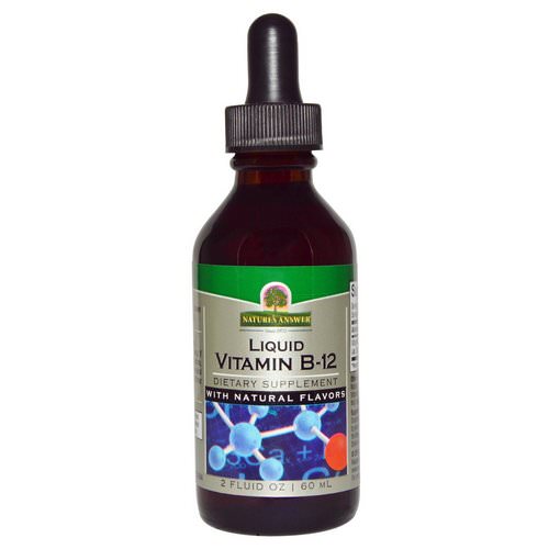 Nature's Answer, Liquid Vitamin B-12, with Natural Flavors, 2 fl oz (60 ml) فوائد
