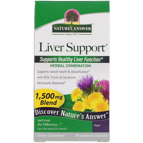 Nature's Answer, Liver Support, 1,500 mcg, 90 Vegetarian Capsules فوائد