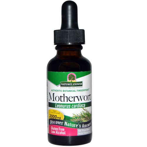 Nature's Answer, Motherwort, Low Alcohol, 2000 mg, 1 fl oz (30 ml) فوائد
