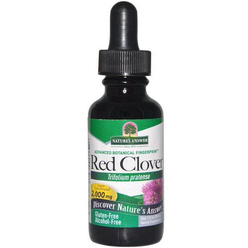 Nature's Answer, Red Clover, Alcohol-Free, 2,000 mg, 1 fl oz (30 ml) فوائد