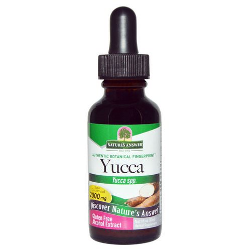 Nature's Answer, Yucca, Alcohol Extract, 2000 mg, 1 fl oz (30 ml) فوائد