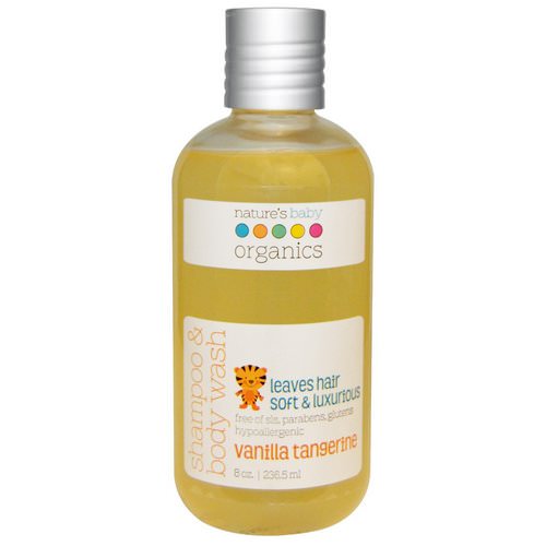 Nature's Baby Organics, Shampoo & Body Wash, Vanilla Tangerine, 8 oz (236.5 ml) فوائد