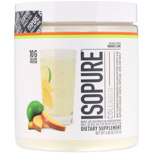 Nature's Best, IsoPure, Collagen, Mango Lime, 6.88 oz (195 g) فوائد