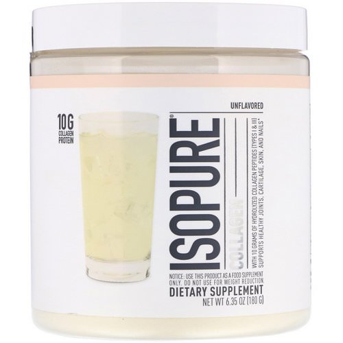 Nature's Best, IsoPure, Collagen, Unflavored, 6.35 oz (180 g) فوائد