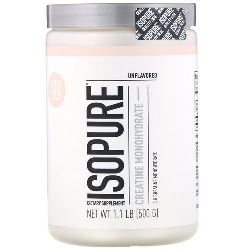 Nature's Best, IsoPure, Creatine Monohydrate, Unflavored, 1.1 lb (500 g) فوائد